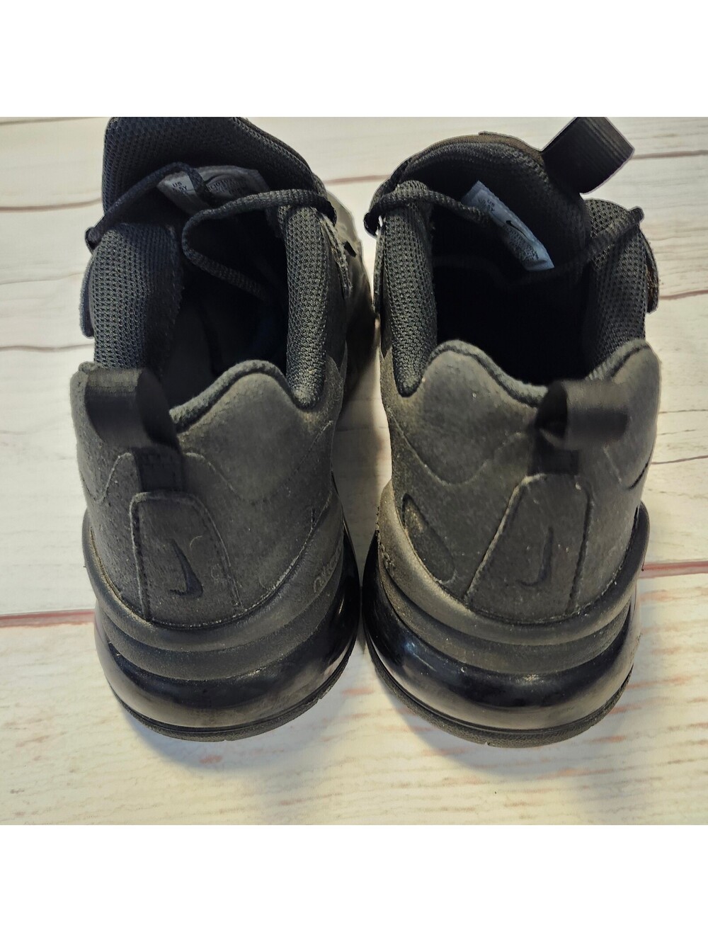 Nike Air Max 270 Black Athletic Sneakers Size 5.5Y - Picture 5 of 12